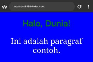 Contoh penggunaan CSS