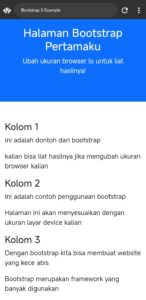 Contoh bootstrap