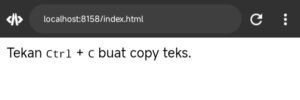 Contoh elemen <kbd>