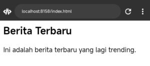 Contoh elemen <section>