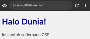 Gambar 1.1 : Contoh CSS