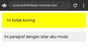 Contoh CSS background di elemen berbeda