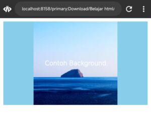 Contoh CSS Background Shorthand