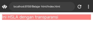Contoh CSS HSLA